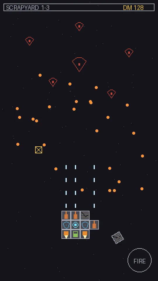 Concept: scrap-pixel gameplay